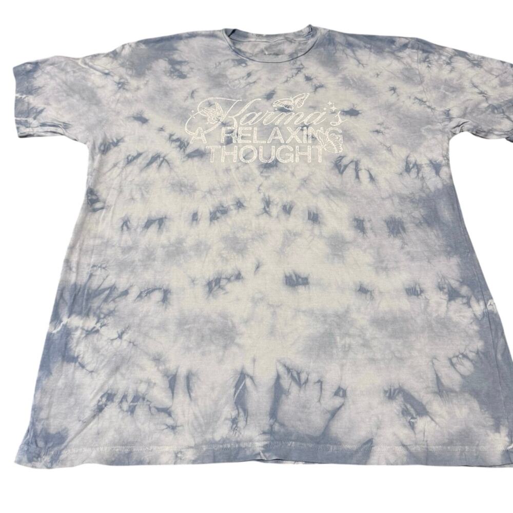 Taylor Swift Midnights Karma’s A Relaxing Thought Tie Dye T-Shirt 2XL Blue